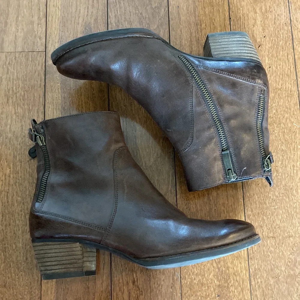 Paul Green Leather Ankle Boot - 6.5 - Picture 7 of 13